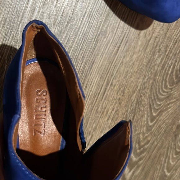 Schutz blue heel booties size 38 - Picture 9 of 9